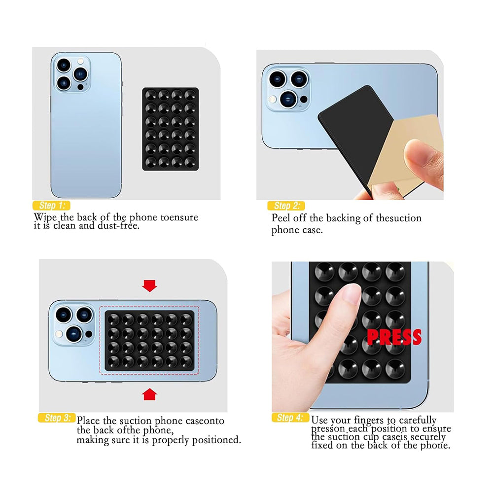 Støtte med sugekopper Techsuit SP-PAD, Lilla