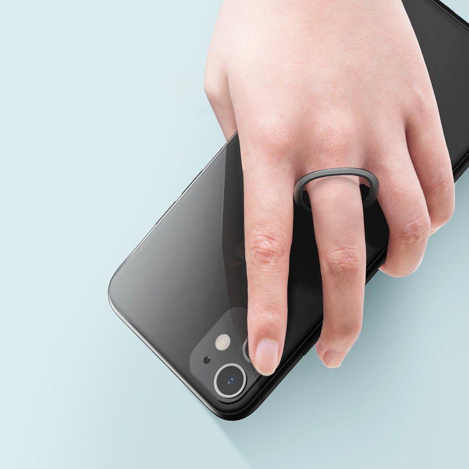 Baseus Invizible Universal Ring Holder, Sølv SUYB-0S
