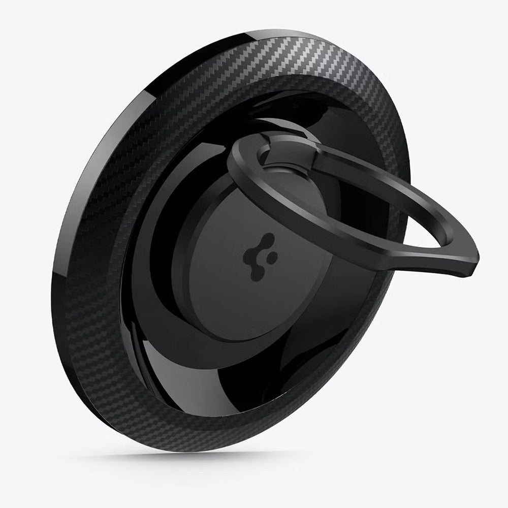 Spigen O-Mag OM100 Carbon Ring Holder, Universal, Sort AMP05505