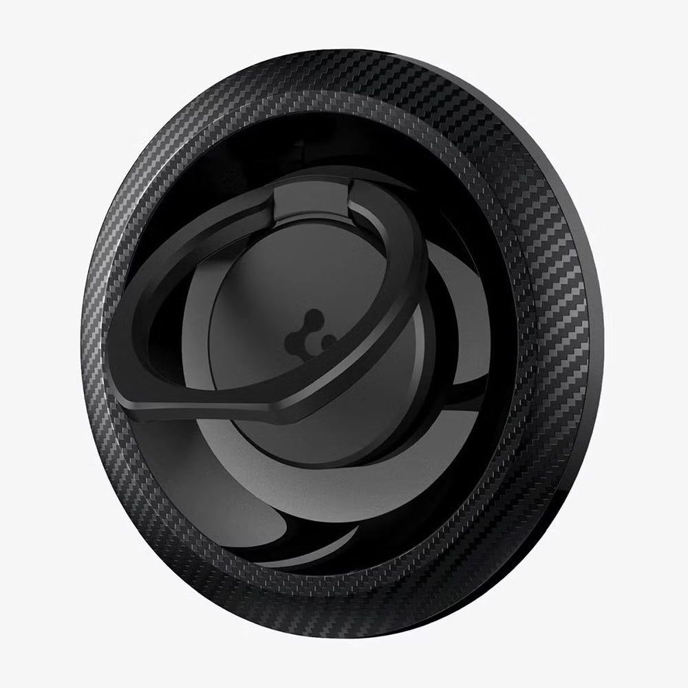 Spigen O-Mag OM100 Carbon Ring Holder, Universal, Sort AMP05505