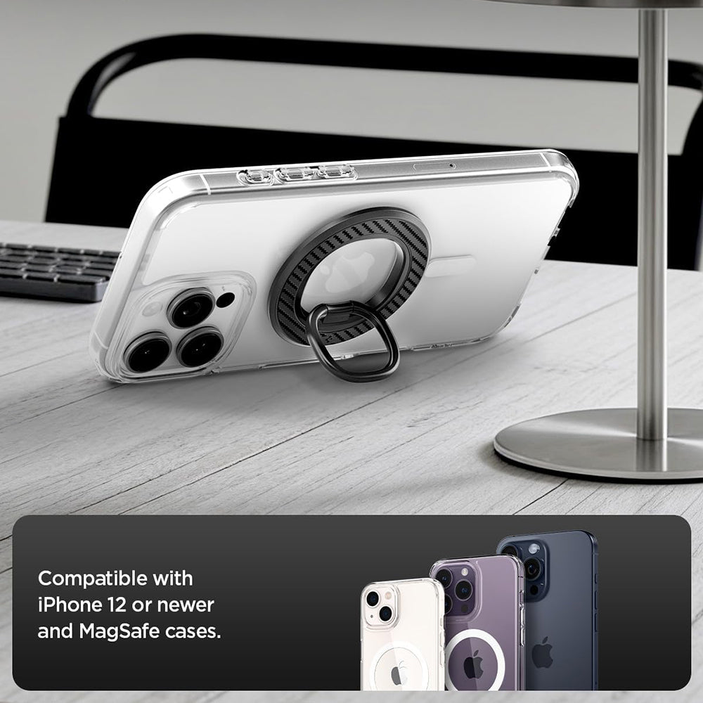 Spigen O-Mag OM106 Ring Holder, Universal, Sort AMP09334
