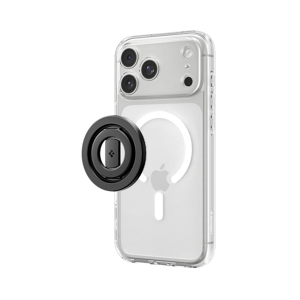 Spigen OM108 Mag Fit+ Ring Holder, Universal, Sort AMP11739