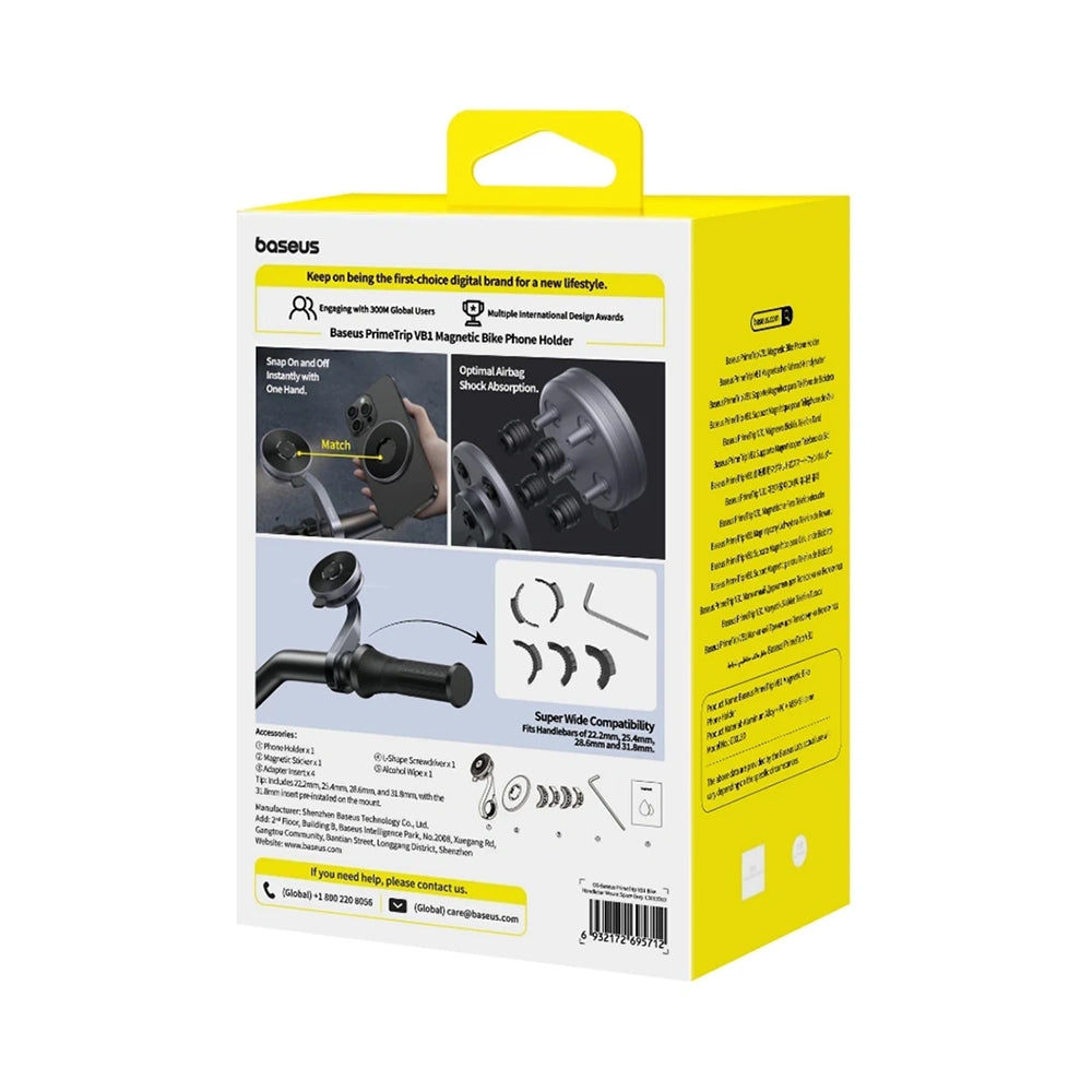 Baseus PrimeTrip VB1 Universal Cykelholder, Sort C0013D00