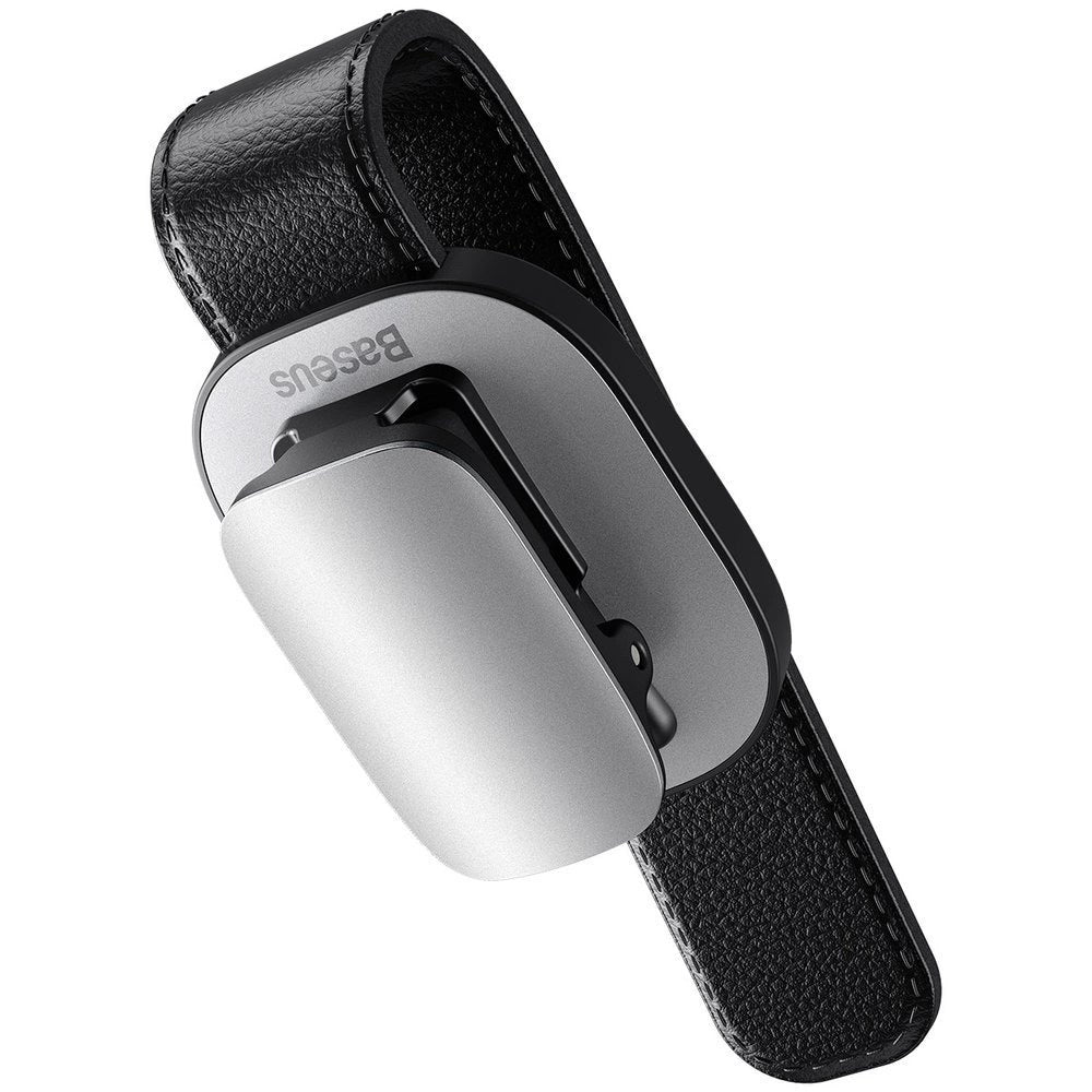 Baseus Platinum Platinum Clip solbrilleholder med parasol, sølv ACYJN-B0S