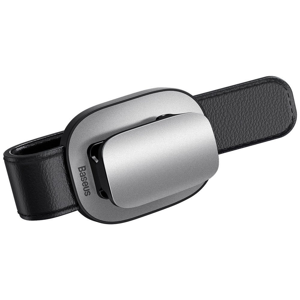 Baseus Platinum Platinum Clip solbrilleholder med parasol, sølv ACYJN-B0S