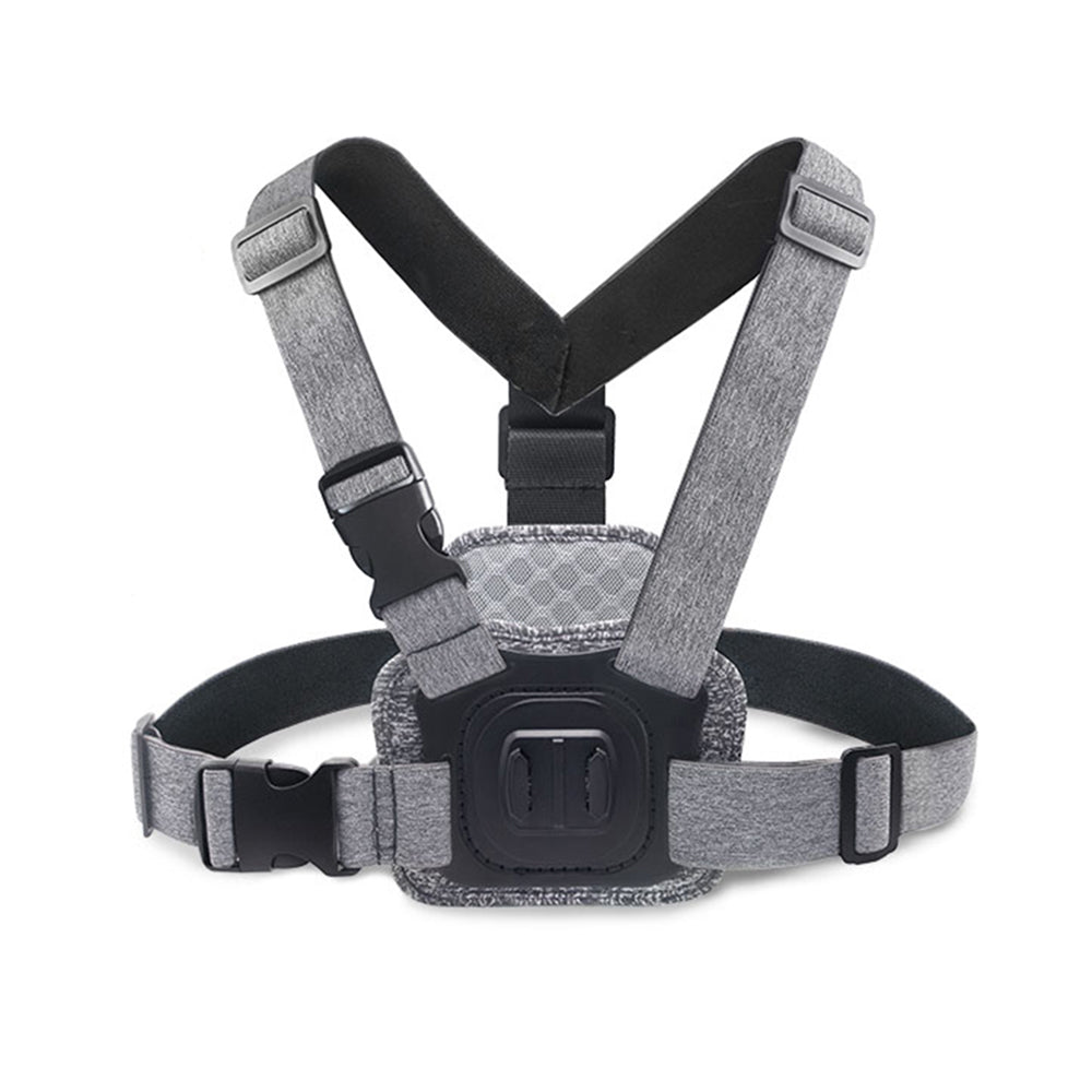 Techsuit JX-002 Sportskamera Brystholder til GoPro Series, Grå