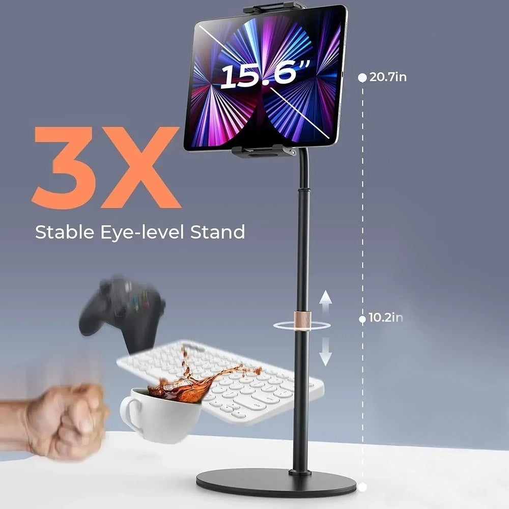 Lisen Bordholder til Telefon / Tablet, 4.7inch - 12.9inch, Sort YL0420050002