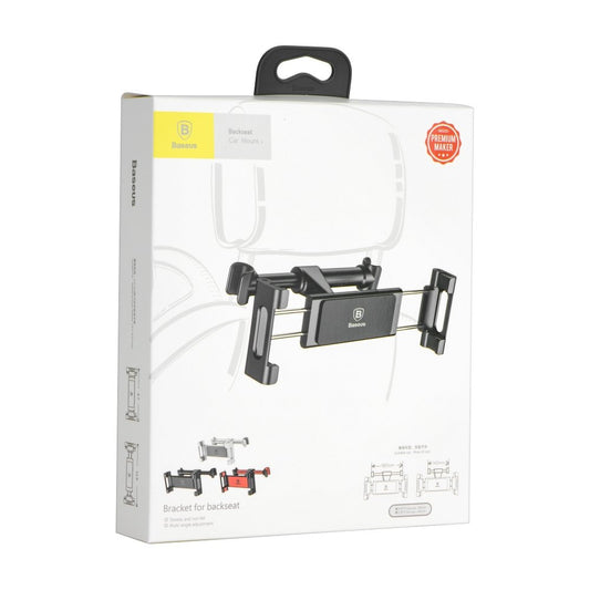 Baseus BackSeat Headrest Car Mount, 4,7 tommer - 12,9 tommer, sort SUHZ-01