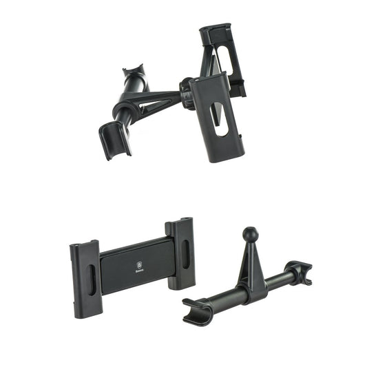 Baseus BackSeat Headrest Car Mount, 4,7 tommer - 12,9 tommer, sort SUHZ-01