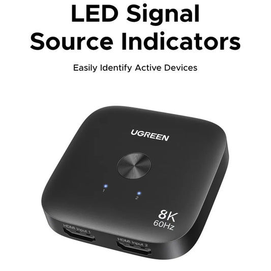 Switch Video HDMI UGREEN 65877, Sort