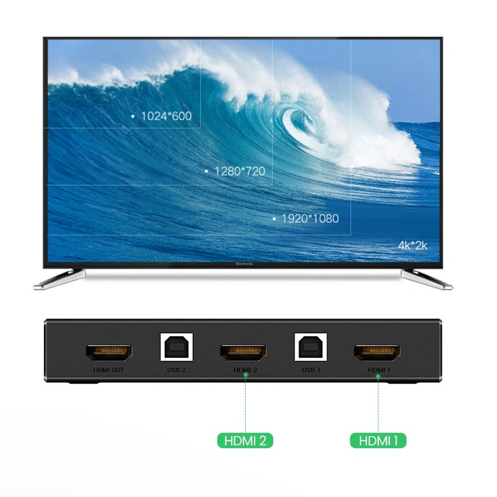 Switch Video HDMI UGREEN CM200 (50744), Sort