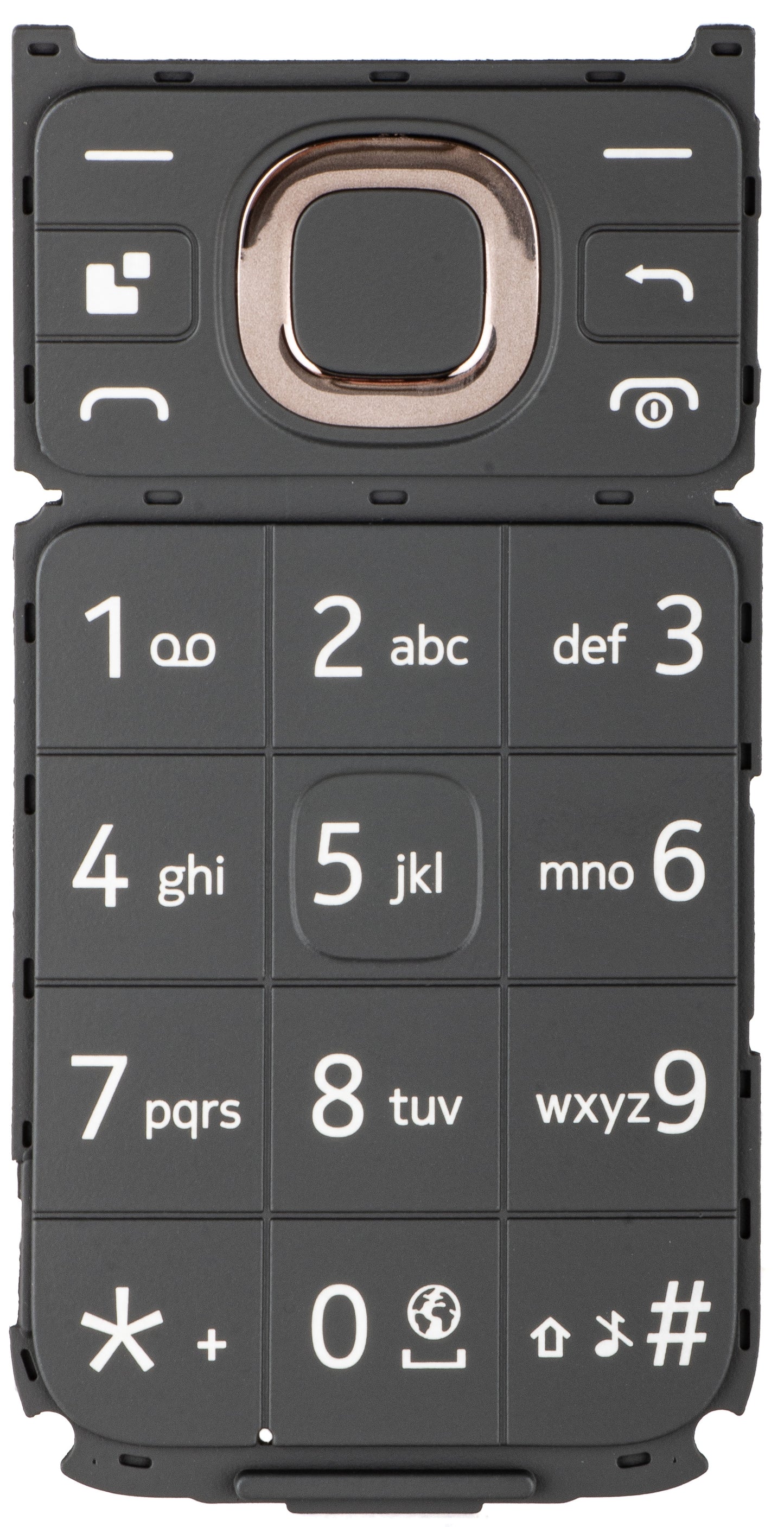 Latin Keypad til HMD 2660 Flip, Sort
