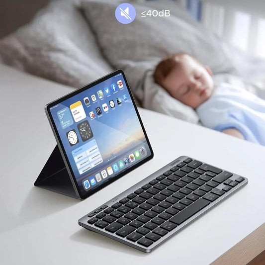 Trådløst tastatur UGREEN 75049, BT / Wi-Fi, Sort