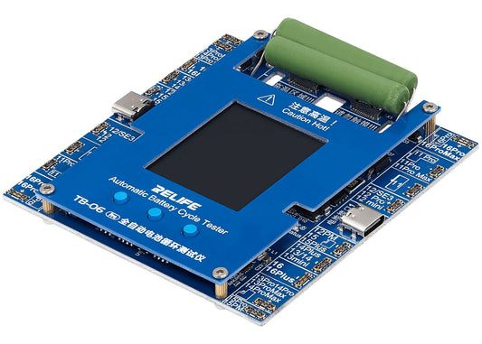 Relife TB-06 Pro servicetester til kontrol af cyklusantal for Apple iPhone 11 - 16 Series batterier