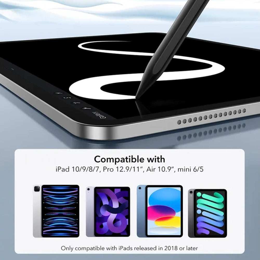 Touch Pen ESR til Apple iPad, Aktiv Version, Sort