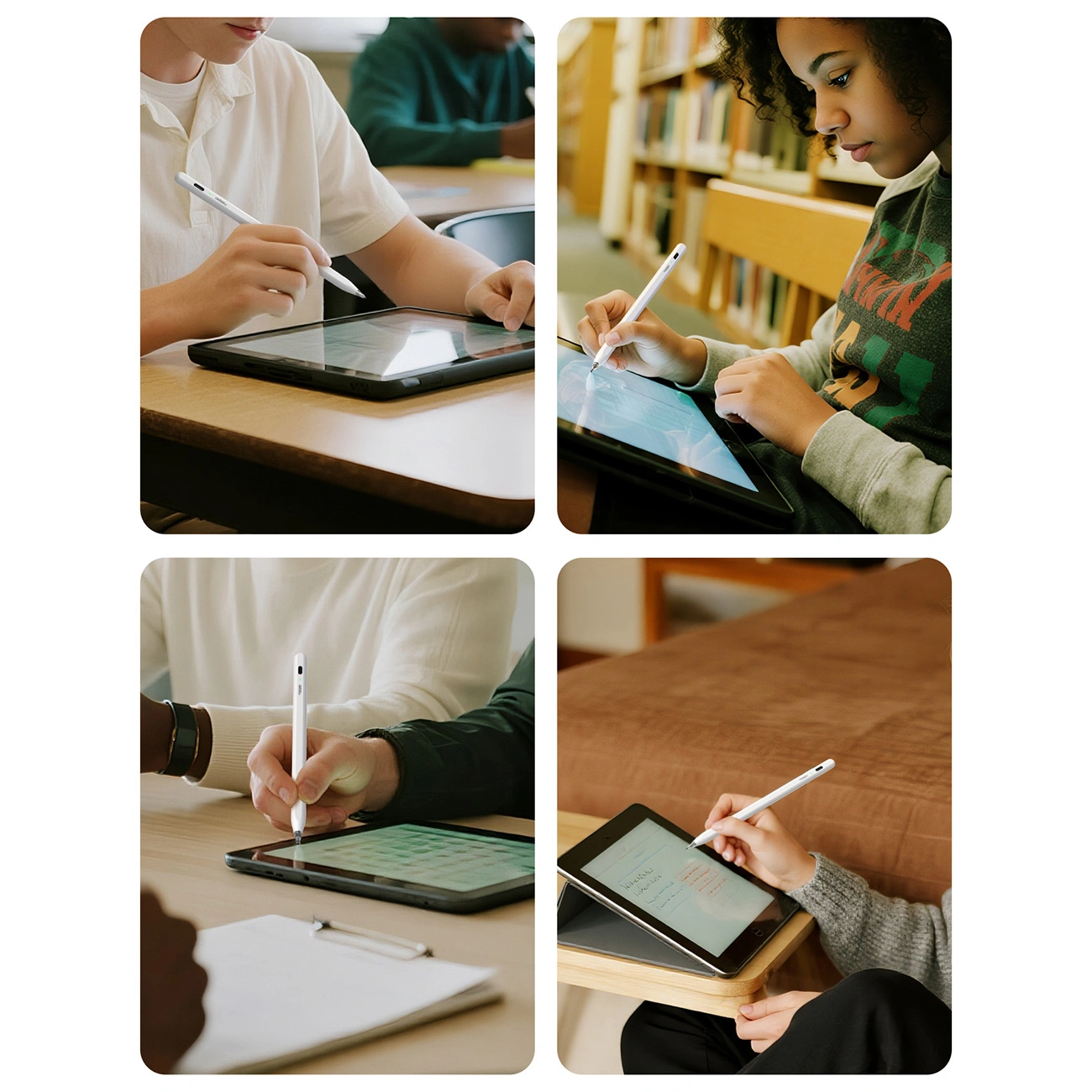 Touch Pen Metapen Air8 Pro til Apple iPad, Aktiv Version, Hvid ME-APP172