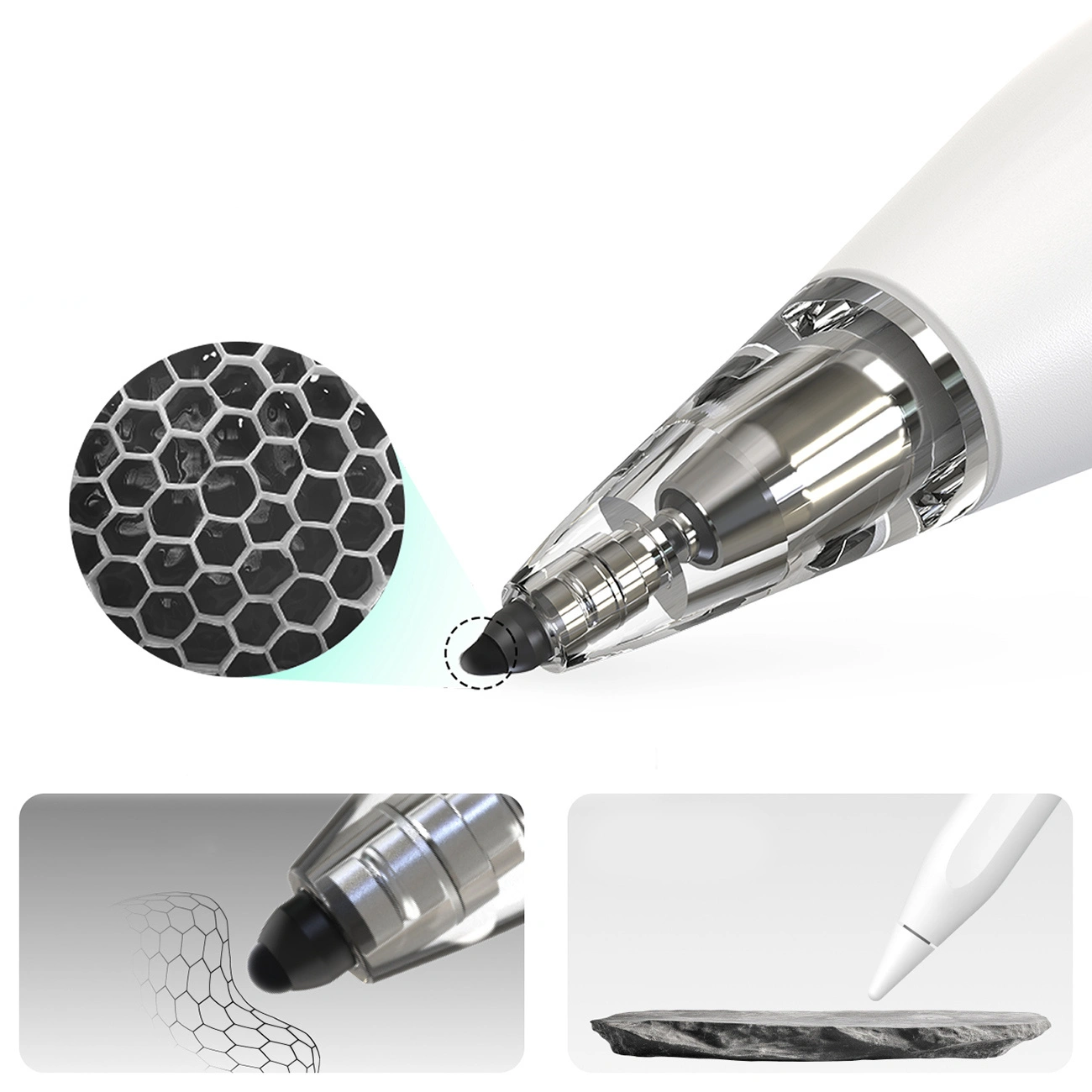 Touch Pen Metapen Air8 Pro til Apple iPad, Aktiv Version, Hvid ME-APP172