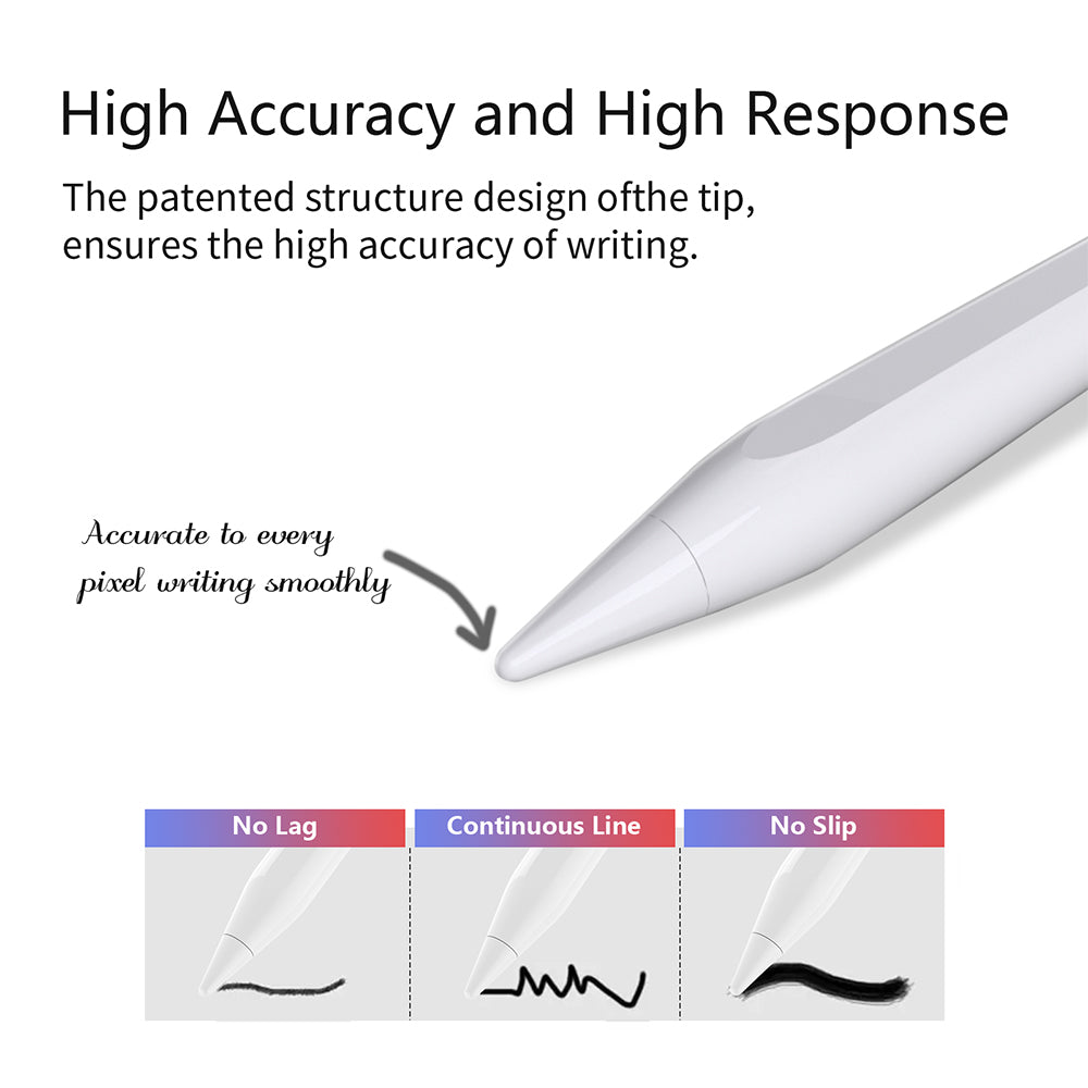 Touch Pen Techsuit AC10-CP til Apple iPad, Aktiv Version, Hvid