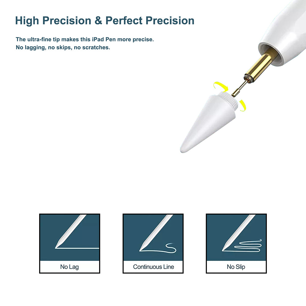 Touch Pen Techsuit M2 til Apple iPad, Aktiv Version, Hvid