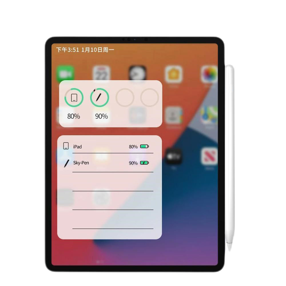 Touch Pen Techsuit M2 til Apple iPad, Aktiv Version, Hvid