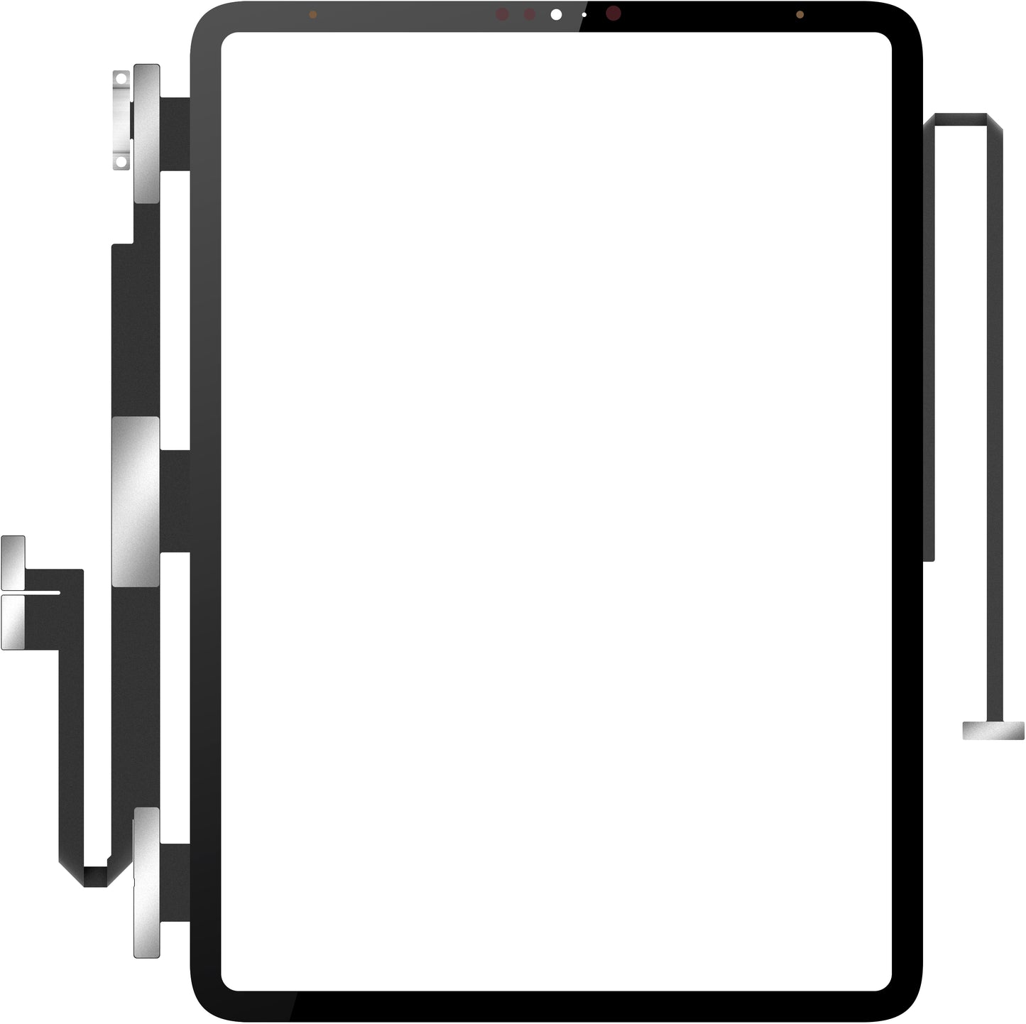 Touchscreen Forward Guard OCA til Apple iPad Pro 11 (2018), Sort