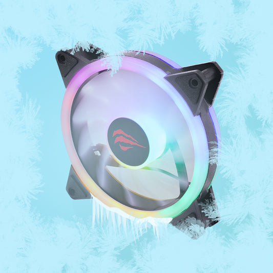 Ventilator HAVIT F2089, 1200RPM, 35dB, 1.32W, Sort