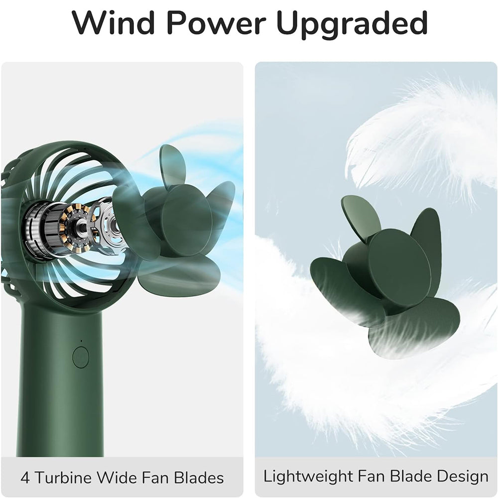 Bærbar ventilator JisuLife FA20X, Grøn