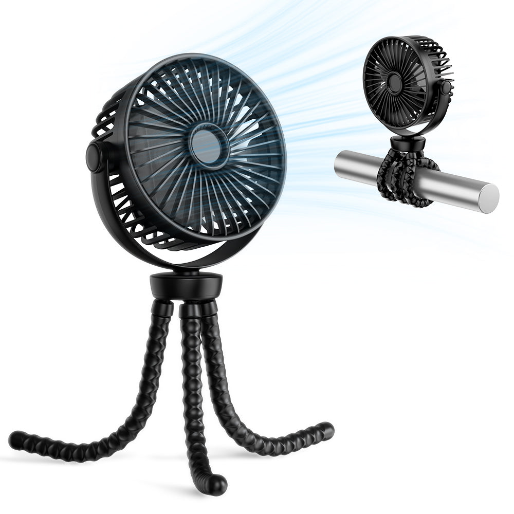 Bærbar ventilator Techsuit VP1, sort
