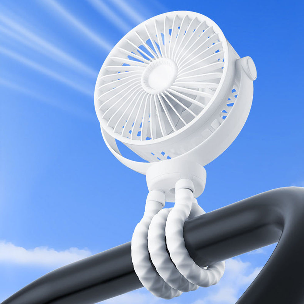 Bærbar ventilator Techsuit VP1, sort