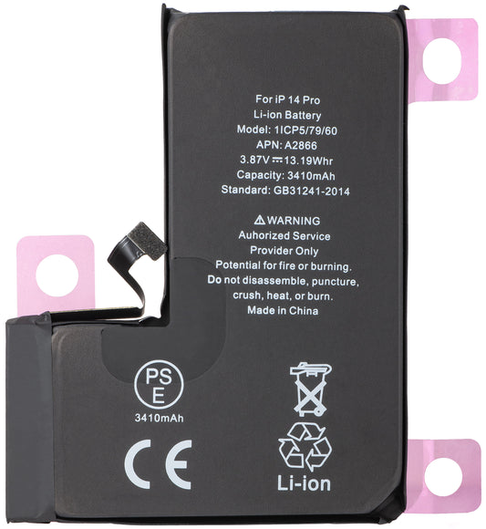Apple iPhone 14 Pro batteri, Diagnostic High Capacity