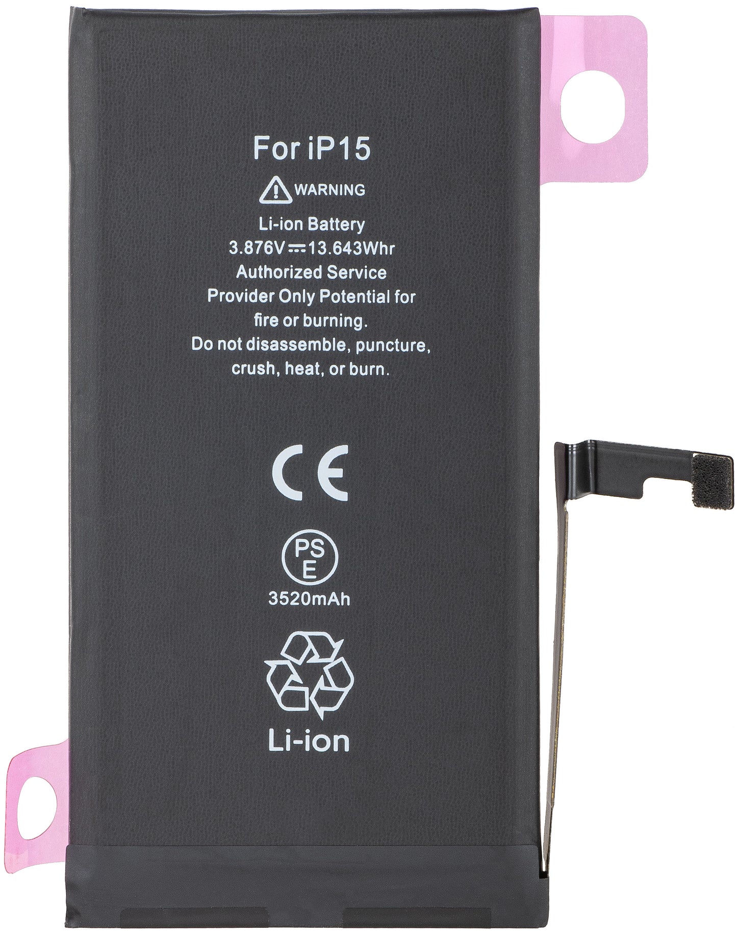 Apple iPhone 15 batteri, Diagnostic High Capacity