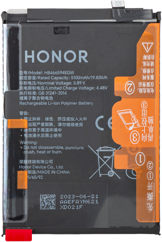 Batteri Honor X5 Plus, HB466594EGW, Service Pack 2402AAEF