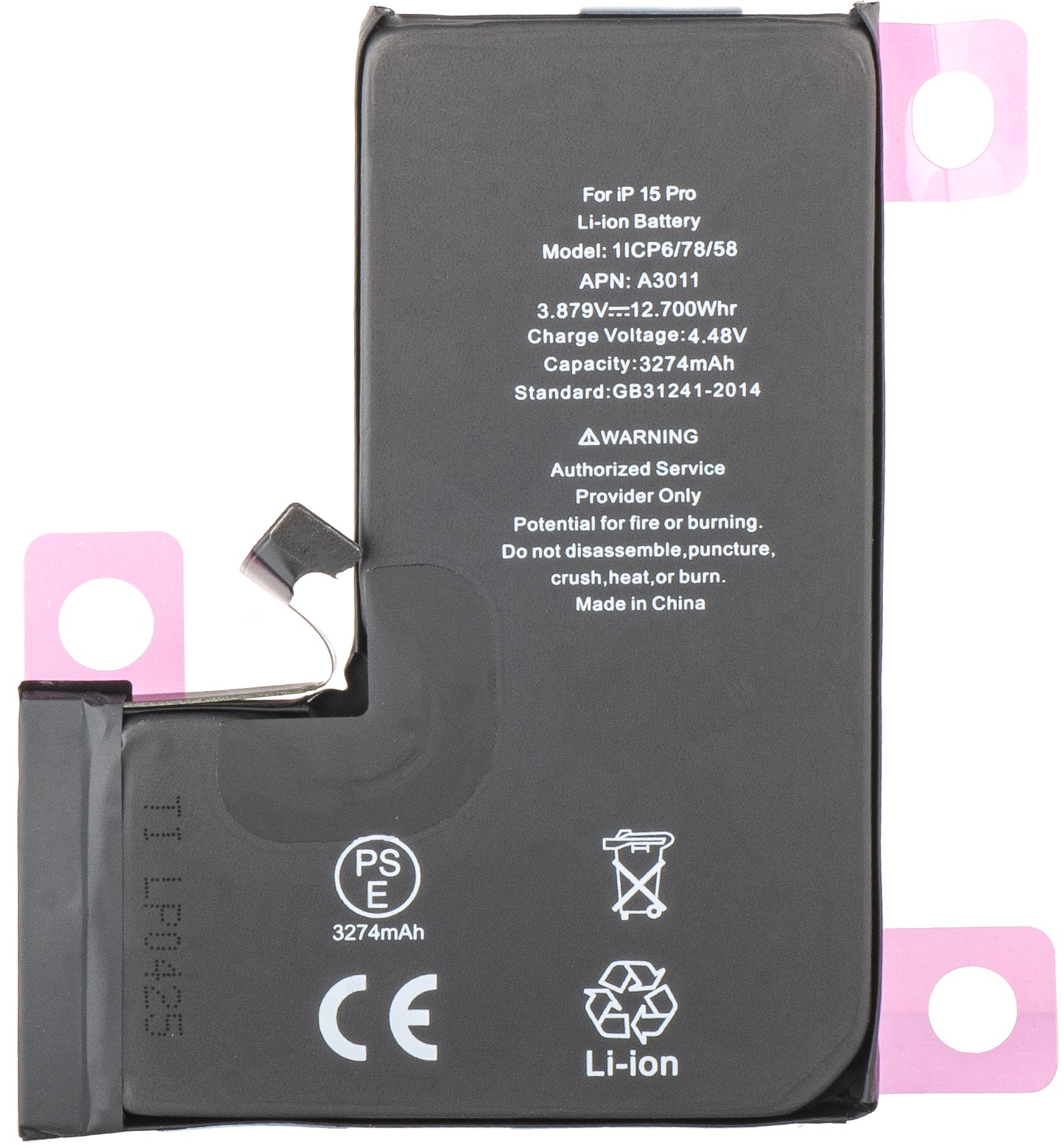 Batteri til Apple iPhone 15 Pro, Diagnostik