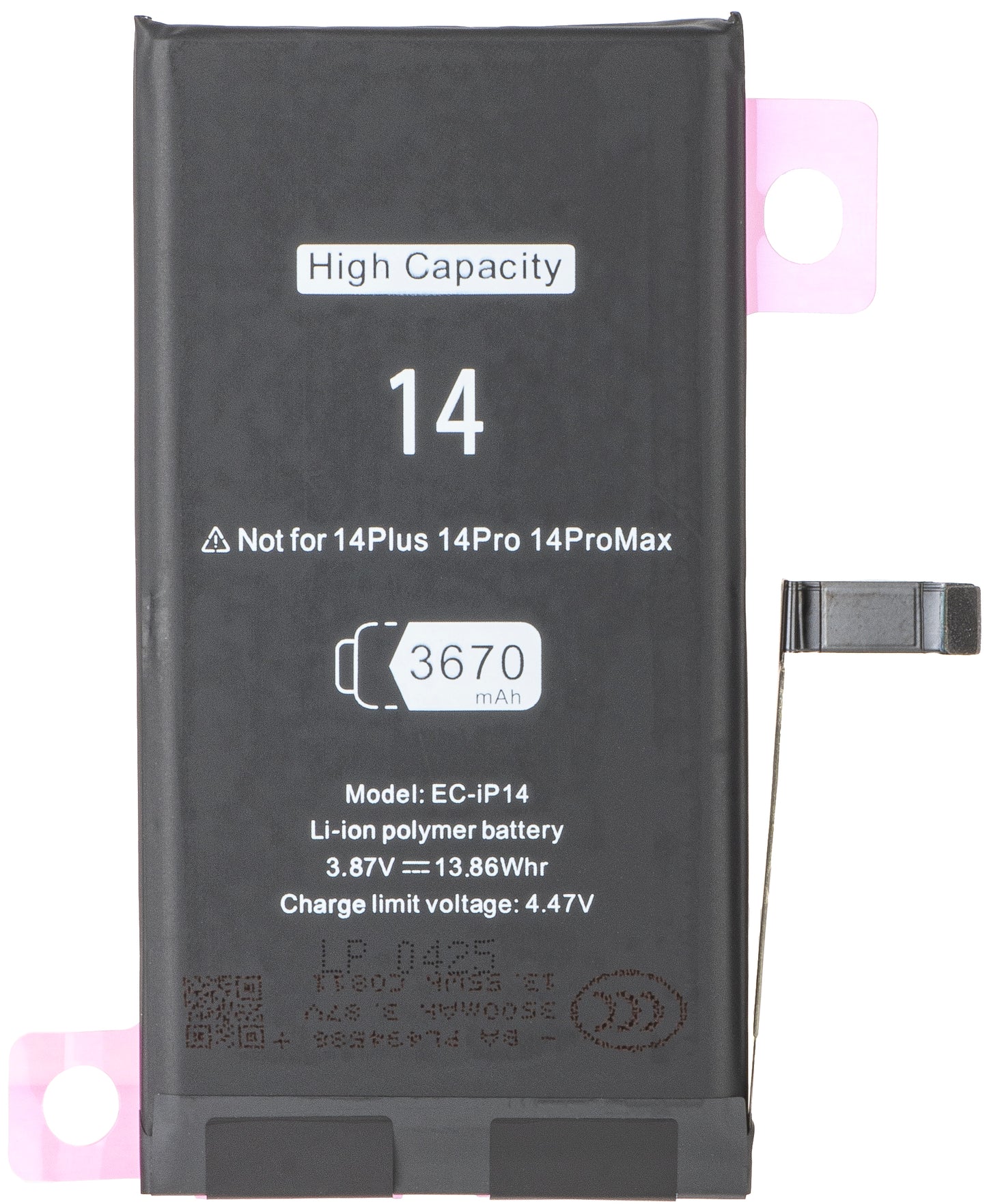 Batteri til Apple iPhone 14, High Capacity