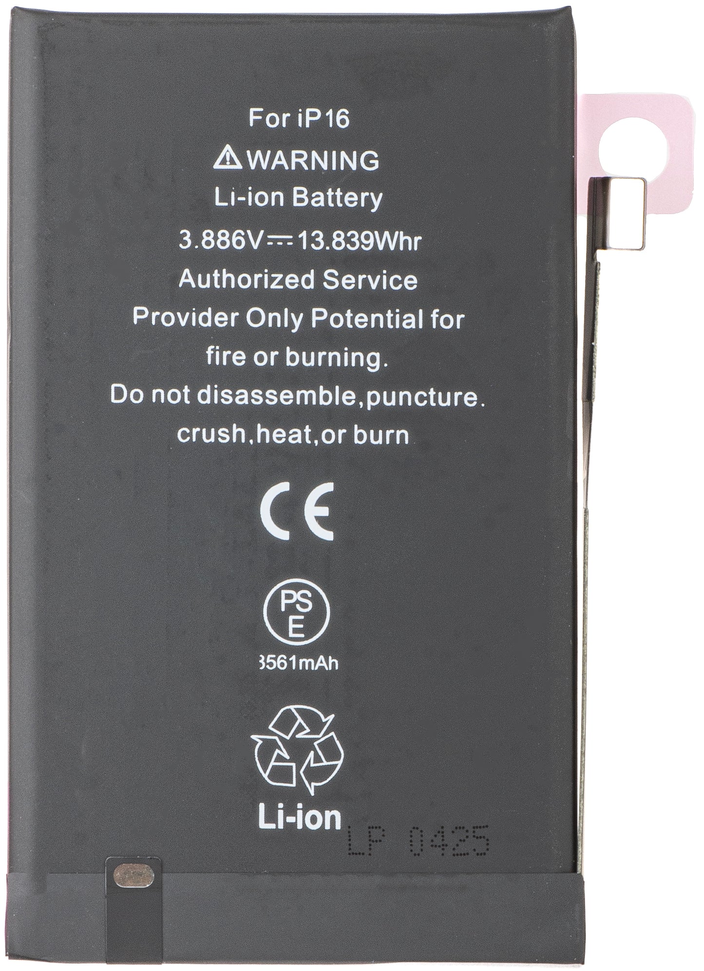 Batteri til Apple iPhone 16