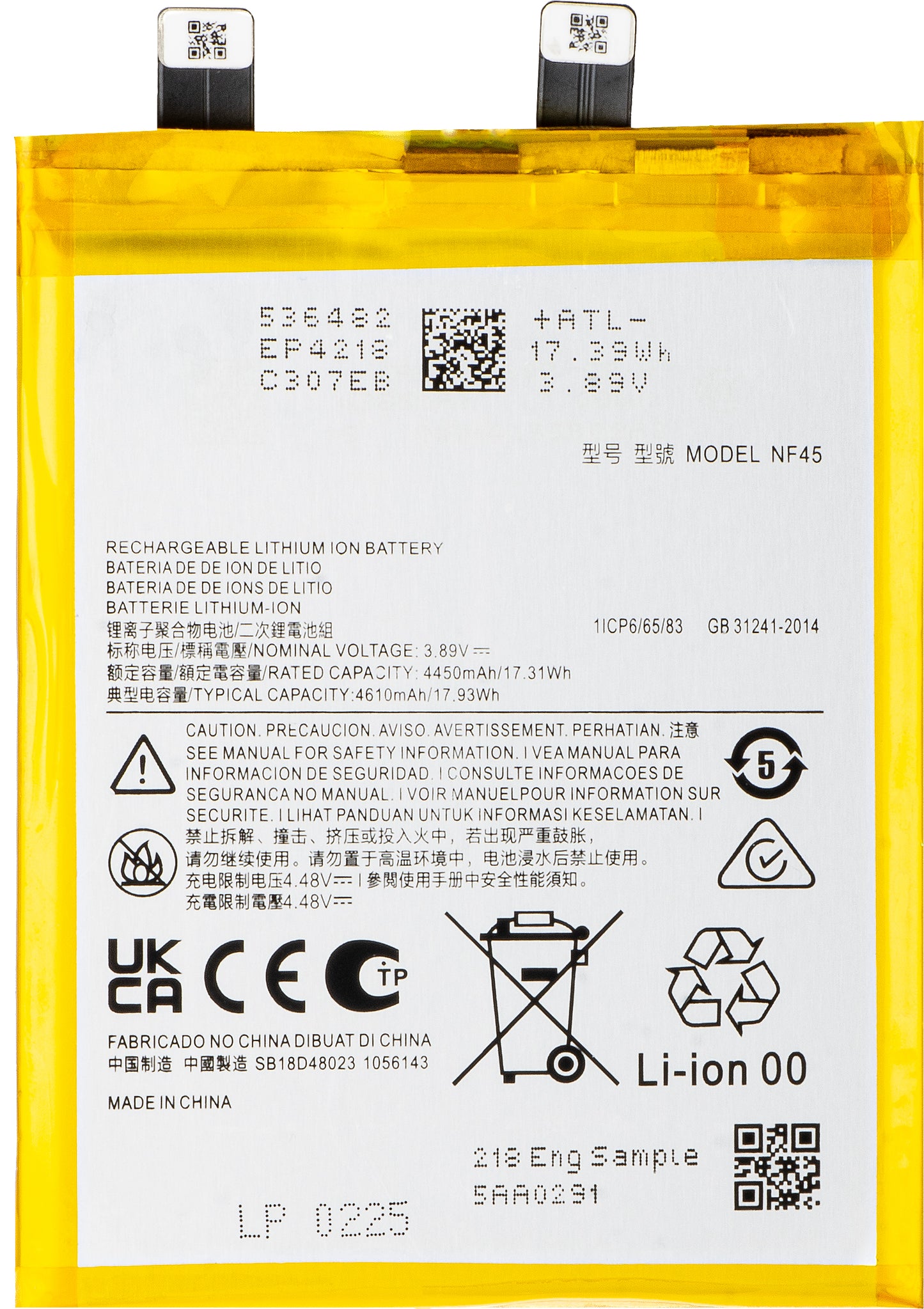 Batteri til Motorola Edge 30 Ultra, NF45