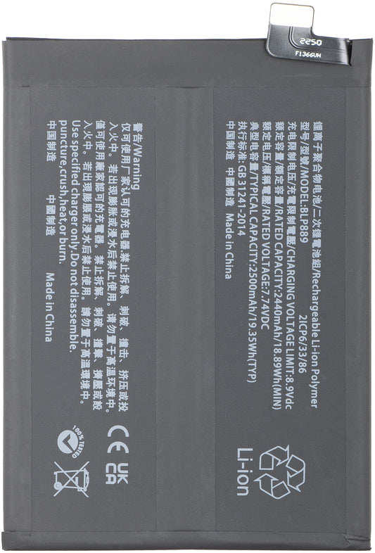 Batteri til Oppo Find X5 Pro, BLP889