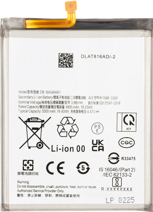 Batteri til Samsung Galaxy A55 5G A556 / A35 5G A356 / A25 A256 / A54 A546 / A34 A346, EB-BA546ABY