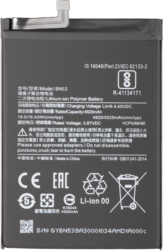 Batteri til Xiaomi Redmi Note 10 Pro / 9 Pro, BN53