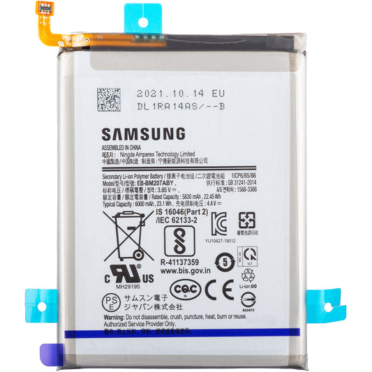 Samsung Galaxy M12 M127 / M21 M215 / M30s M307 batteri, EB-BM207ABY, Service Pack GH82-25044A