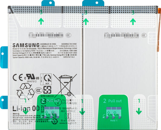 Batteri til Samsung Galaxy Tab S10 FE, EB-BX526ABE, Service Pack GH82-37144A