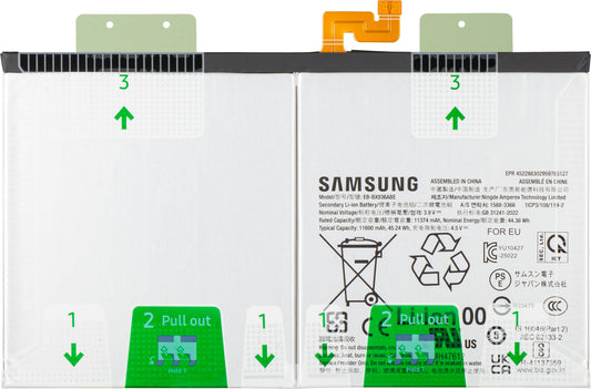 Samsung Galaxy Tab S11 Ultra batteri, EB-BX936ABE, Service Pack GH82-38349A