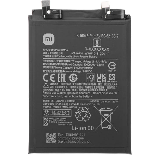 Batteri Xiaomi Redmi Note 11 Pro 5G, BM5A, Service Pack 46020000221M
