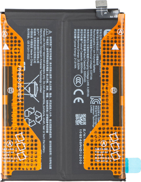 Batteri Xiaomi Redmi Note 14 4G, BR50, Service Pack 1330101000200H