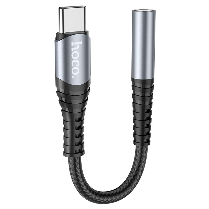 USB-C til 3,5 mm lydadapter HOCO LS33, grå