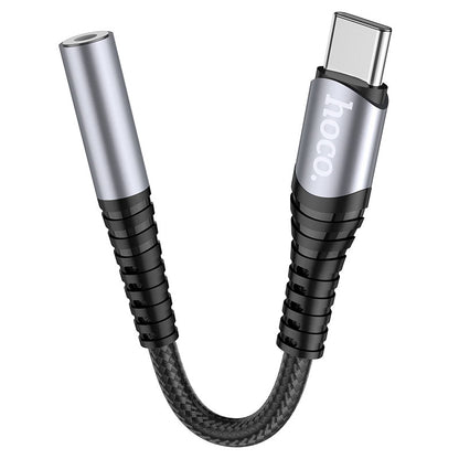 USB-C til 3,5 mm lydadapter HOCO LS33, grå