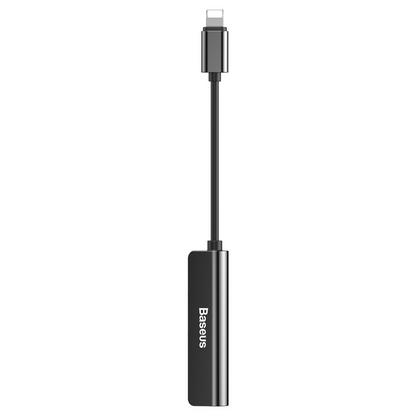 Lightning lydadapter - Lightning / 3,5 mm Baseus L52, sort, genforseglet CALL52-01