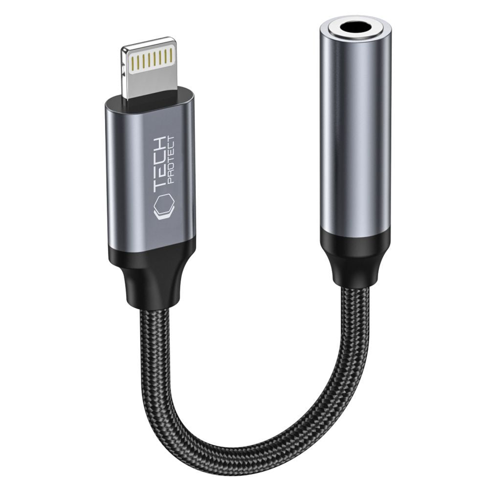 Audioadapter Lightning - 3,5 mm Tech-Protect Ultraboost, Sort