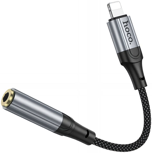 Audioadapter Lightning - 3,5 mm HOCO LS36A, Grå
