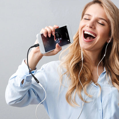 Audioadapter Lightning - 3,5 mm Acefast C1-05, Sort